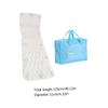 Beatifufu Elastic White Bathtub Pillow with Suction Cups for Bathroom Bath Tub Neck and Head Support Cushion Breathable and Comfortable for Adults and Elderly Non-Slip Bath Shower Accessory view 2
