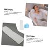 Beatifufu Elastic White Bathtub Pillow with Suction Cups for Bathroom Bath Tub Neck and Head Support Cushion Breathable and Comfortable for Adults and Elderly Non-Slip Bath Shower Accessory view 3