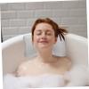 CONGARTENO Non-Slip Bathtub Pillow with Strong Suction Cups Mesh Head and Neck Support Cushion Comfortable Back Rest for Standard Oval and Soaking Tubs Grey Bath Cushion for Spa and Home Use view 4