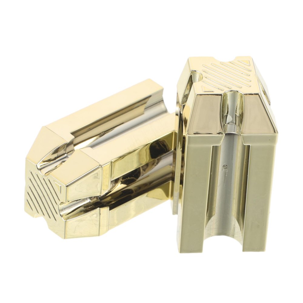 Mikinona 2pcs Eyebrow Pencil Sharpener Precision Slot Design Flat Tip Auxiliary Tool for Multi-Angle Shaping Portable Cosmetic Pencil Sharpener for Travel and Home Use