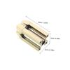 Mikinona 2pcs Eyebrow Pencil Sharpener Precision Slot Design Flat Tip Auxiliary Tool for Multi-Angle Shaping Portable Cosmetic Pencil Sharpener for Travel and Home Use view 2