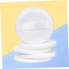 Beatifufu 5pcs White Cotton Powder Puff for Loose Foundation Makeup Gentle Skin-friendly Application Smooth Even Coverage for Salon Home and Travel Use view 3