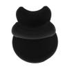 COOLHIYA Shaving Razor Holder Stand for Men Compatible with Various Brushes and Razors Open Air-dry Design for Clean Grooming Tools Bathroom Countertop Organizer Sleek Black Finish view 1