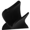 COOLHIYA Shaving Razor Holder Stand for Men Compatible with Various Brushes and Razors Open Air-dry Design for Clean Grooming Tools Bathroom Countertop Organizer Sleek Black Finish view 3