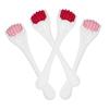 LALADEFIEE 4Pcs Silicone Facial Roller Small Eye Massager Reusable Face Massage Tool for Dark Circles Skincare with Ergonomic Handle and Smooth Surface Suitable for Home and Travel Use view 1