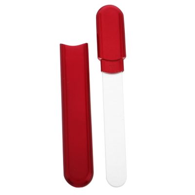 Beatifufu Crystal Glass Nail File with Handle Double-Sided Nano Buffer and Polisher for Gentle Nail Shaping and Polishing Pedicure and Manicure Tool with Comfortable Grip