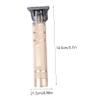 Mikinona Golden USB Rechargeable Hair Trimmer Electric Haircut Supplies Quiet Hair Clipper for Home Barbershop view 2