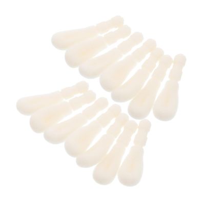 Mikinona 50 Pcs Lip Brush Replacement Heads Large Cotton Tips for Even Lip Gloss Application Makeup Accessories for Artists and Home Use