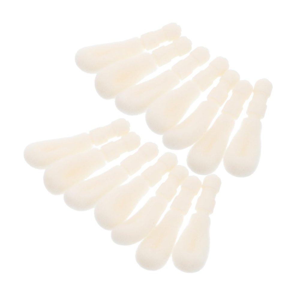 Mikinona 50 Pcs Lip Brush Replacement Heads Large Cotton Tips for Even Lip Gloss Application Makeup Accessories for Artists and Home Use