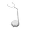 Mikinona Alloy Shaving Brush Holder Stand for Men Grooming Non-slip Razor and Brush Organizer Quick Drying Space-saving Design for Efficient Bathroom Countertop Storage view 1