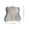 Beatifufu Bathtub Pillow with Suction Cups Lightweight Breathable Spa Neck Rest Cushion for Soaking Tubs Portable Bath Pillow for Bathtubs Easy to Install and Remove Blue view 3