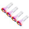 4pcs Nail Art Dust Remover Brush Set, Multifunctional Nail Dust Cleaner Brush with Rhinestone, Soft Nail Art Powder Remover Brush for Manicure, Makeup, Blush and Loose Powder Appli view 3