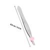 Beatifufu 2Pcs Stainless Steel Bevel Eyebrow Clip Tweezers with Flat and Diagonal Mouths Precision Makeup Tool for Facial Hair Removal Portable and Eyebrow Clamp for Women Random Color view 2