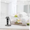 HAKIDZEL Men's Razor Rack Ferroalloy Shaving Brush Holder Compact Bathroom Storage Shelf Humanized Organizer for Razors and Brushes Space-saving Design for Daily Use and Giving view 4