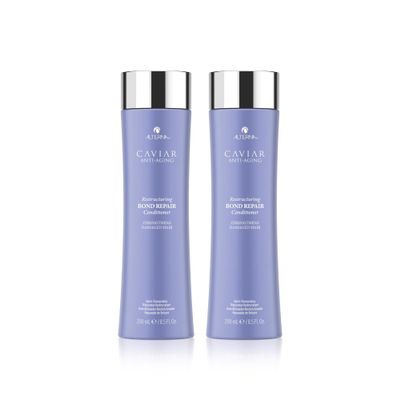 Alterna Haircare CAVIAR Anti-Aging Restructuring Bond Repair Conditioner, 8.5 Fl Oz | For Brittle, Damaged and Split Ends | Repairs, Strengthens and Protects Damaged Hair | Sulfate Free (2 Pack)