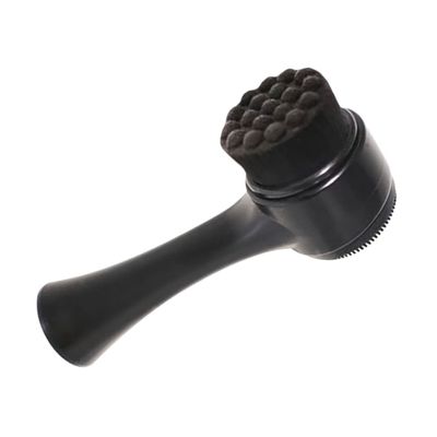 COOLHIYA Multi-Function Household Facial Brush Black Silicone Double-Sided Exfoliating Face Cleaner with Standable Design for Deep Pore Cleansing and Gentle Massage