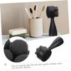 COOLHIYA Multi-Function Household Facial Brush Black Silicone Double-Sided Exfoliating Face Cleaner with Standable Design for Deep Pore Cleansing and Gentle Massage view 4
