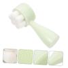 Beatifufu Portable Facial Brush with Ergonomic Grip Gentle Exfoliator and Cleansing Accessory for Face Washing Small Lightweight Silicone Brush for Comfortable Pore Cleaning and Massage view 4