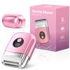 Cordless Electric Razors for Women, Travel Electric Shaver with LED Display, Rechargeable Body Trimmer Shaver for Private Area, Face Underarms Bikini,Lips,arms, Legs (Pink) view 1