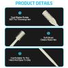 Asddage 4Pcs 2-in-1 Nasal Hair Cutter, Double Sided Nose Hair Trimmer, 360 Nostril Hair Remover Tool, Manual Nose Knife with Soft Cleaning Brush for Men Women(Beige) view 3