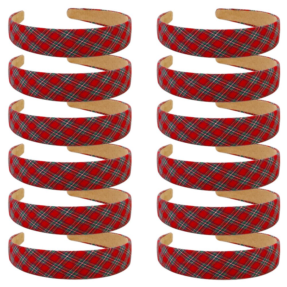 12 Pack Satin Printed Stylish Headbands for Women