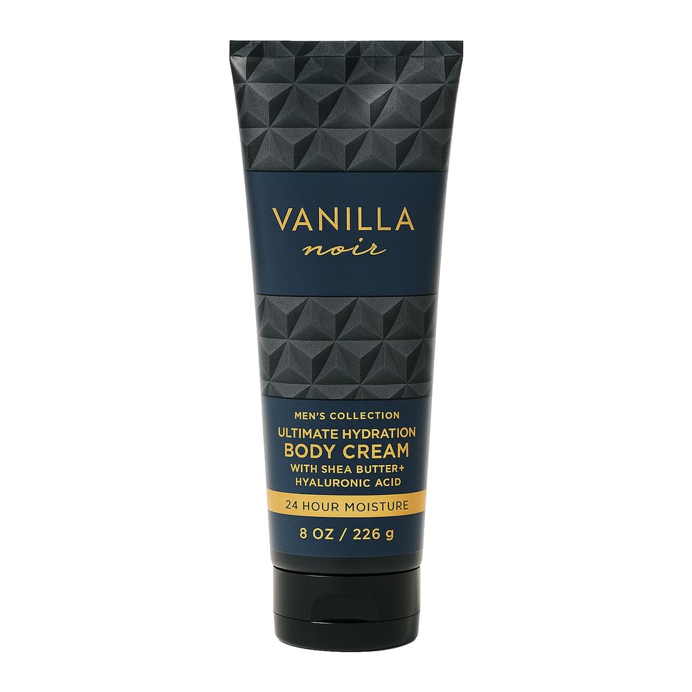 Bath and Body Vanilla Noir Men's Ultimate Hydration Body Cream | 8 Oz