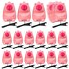 12Pcs Capybara Hair Clip, Cute Pink Sprouts Rave Clips Bulk, Rave Festival Accessories for Party Supplies view 1