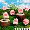 12Pcs Capybara Hair Clip, Cute Pink Sprouts Rave Clips Bulk, Rave Festival Accessories for Party Supplies view 3