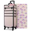 BYOOTIQUE Cosmetology Case on Wheels 4in1 Professional Makeup Art Deco Tyrian view 1