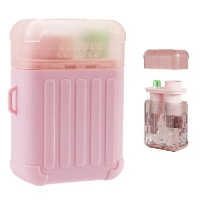2026 New Ear Piercing Cleaner, Ear Hole Cleaner, 2 in 1 Portable Ear Piercing Cleaning Kit with 240pcs Disposable Ear Piercing Cleaning Floss & 15ml Cleaning Solution, Rose