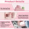 2026 New Ear Piercing Cleaner, Ear Hole Cleaner, 2 in 1 Portable Ear Piercing Cleaning Kit with 240pcs Disposable Ear Piercing Cleaning Floss & 15ml Cleaning Solution, Rose view 3