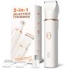 Bikini Trimmer for Women-Electric Razors for Womens Gift Body Hair Trimmer IPX7 Waterproof, Replaceable Ceramic Blade,White view 1