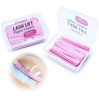 Lash Lift Perm Paper 1000Pcs Lomansa Lash Lift Paper Covers Disposable Lash Lift Ribbons Strips Supplies (Pink)