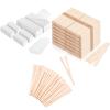 600-Count Wax Strips 1200 Pcs Large Wax Sticks and 1200 Pcs Eyebrow Wax Sticks view 1