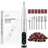 GAOY Cordless Nail Drill Electric Nail File with LED Display, Silver view 1