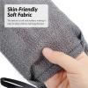 10PCS Bar Soap Pouch Exfoliating Soap Pouch,Get Soft Smooth Skin with Bubble Net,Body Shower Scrubber for Women and Men,Grey view 4