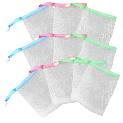 30pcs Bar Soap Pouch Soap Saver Pouch Net for Body Facial Cleaning Exfoliating Efficient Bubbles Handmade Soaps