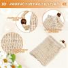 30pcs Bar Soap Pouch Soap Bags for Shower Natural Ramie Soaps Saver Pouch Homemade Soaps Mesh Bag with Drawstring view 2