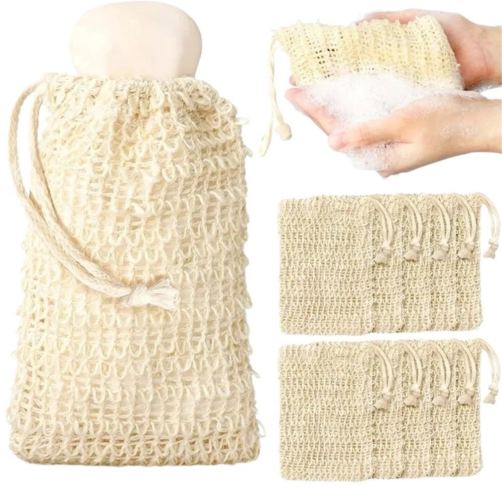 20Pcs Bar Soap Pouch Shower Bath Soap Bag Soaps Foaming Net Mesh Bags Exfoliating Soaps Saver Pouch Holder for Bath &Shower Use
