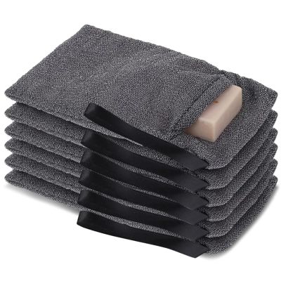 10 PCS Bar Soap Pouch Soap Exfoliating Bag Saver Pouch Mesh Woven Body Foam Scrubber Soaps Bag Sponge Exfoliator for Bathroom Shower