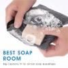 10 PCS Bar Soap Pouch Soap Exfoliating Bag Saver Pouch Mesh Woven Body Foam Scrubber Soaps Bag Sponge Exfoliator for Bathroom Shower view 3