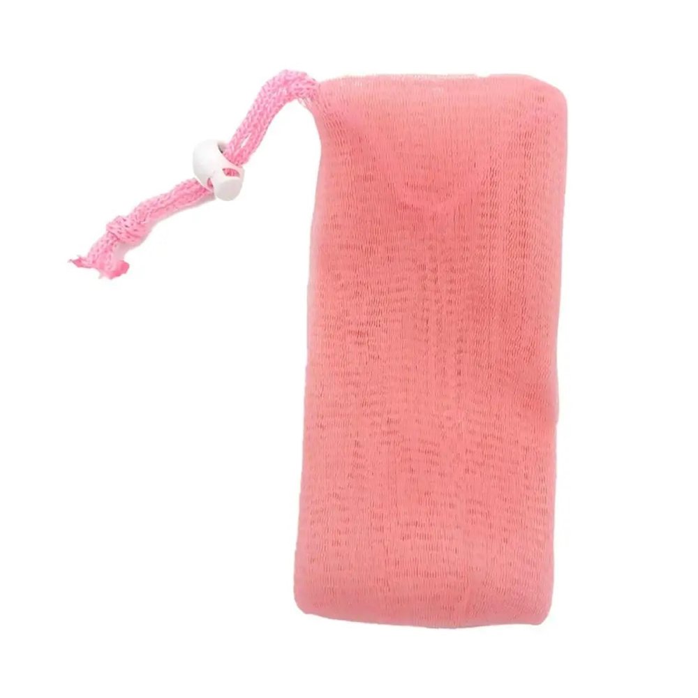 10Pcs Bar Soap Pouch Mesh Foaming Soap Bags Facial Cleanser Foam Bag Drawstring Shower Bubble Foam Net Bath Body Washing Cleaning Supplies(C)