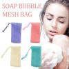 10Pcs Bar Soap Pouch Mesh Foaming Soap Bags Facial Cleanser Foam Bag Drawstring Shower Bubble Foam Net Bath Body Washing Cleaning Supplies(C) view 2