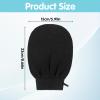 2 Pairs Exfoliating Mitt for Body, Double Sided Exfoliating Glove Body Scrubber, Heavy Shower Gloves for Bodys Scrub, Exfoliates & Removes Dead Ski, Asian Bath Massage Mitts for Women and Men, Black view 2