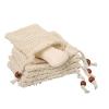 8pcs Bar Soap Pouch Natural Cotton Linen Foaming Soap Bag Saver Net Mesh Massage Exfoliator Pouch Bathing Bubble Maker Cleaning Tool(A2) view 2