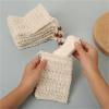 8pcs Bar Soap Pouch Natural Cotton Linen Foaming Soap Bag Saver Net Mesh Massage Exfoliator Pouch Bathing Bubble Maker Cleaning Tool(A2) view 4
