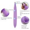 Lavender Purple Ponytail Hair Extension Colored Braids Hair Extensions With Elastic Tie Girls Hair Accessories For Festival Holiday Daily Bubble Rave view 3