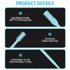 Asddage 4Pcs 2-in-1 Nasal Hair Cutter, Double Sided Nose Hair Trimmer, 360 Nostril Hair Remover Tool, Manual Nose Knife with Soft Cleaning Brush for Men Women(Blue) view 3