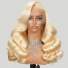 MLCAGATE 613 13X6 Hd Lace Front Wigs Human Hair 26 Inch Glueless Full Frontal 220% Density Body Wave Blonde Wig Human Hair Triple Lifespan 3X No Tangle No Shedding No Synthetic view 1