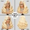 MLCAGATE 613 13X6 Hd Lace Front Wigs Human Hair 26 Inch Glueless Full Frontal 220% Density Body Wave Blonde Wig Human Hair Triple Lifespan 3X No Tangle No Shedding No Synthetic view 2